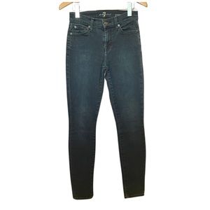 7 for all mankind Womens Size 24 Dark denim Skinny Jeans